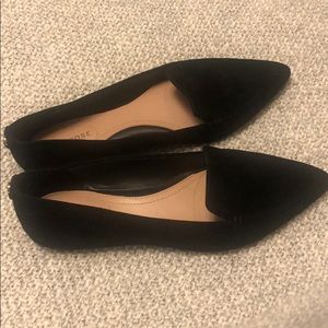 Taryn rose black suede flats